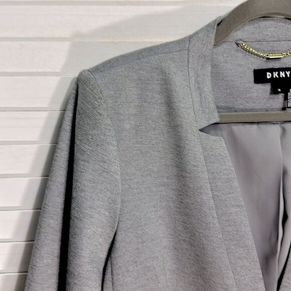 DKNY Blazer Size 16 Jacket Gray Stretch NWOT - Picture 4 of 11